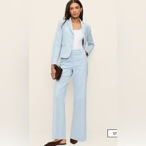 NWT Ann Taylor High Rise Wide-Leg Pants in Cashmere Blue Size 2